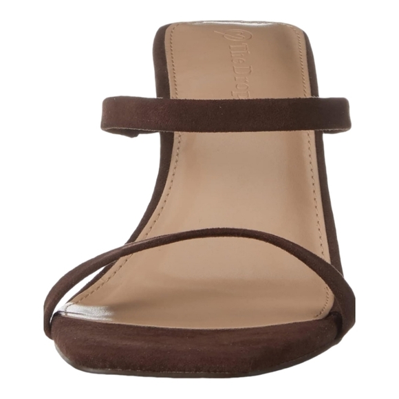The Drop Avery Square Toe Heeled Sandles Color Coffee Bean Size 7.5 NWOT - Picture 4 of 9